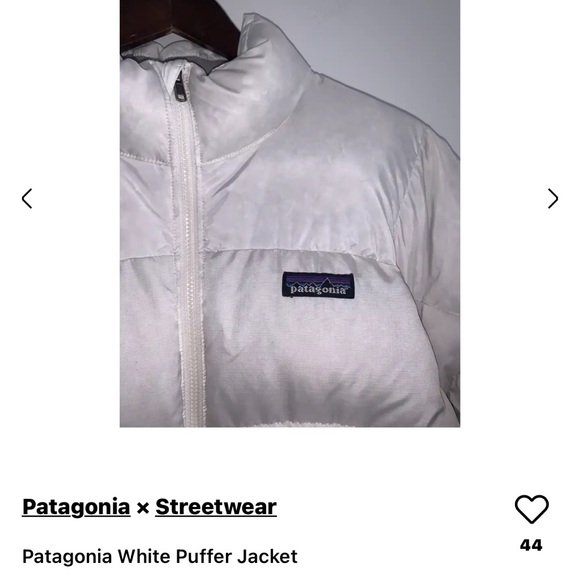 Patagonia white goose down puffer jacket medium - Picture 3 of 14